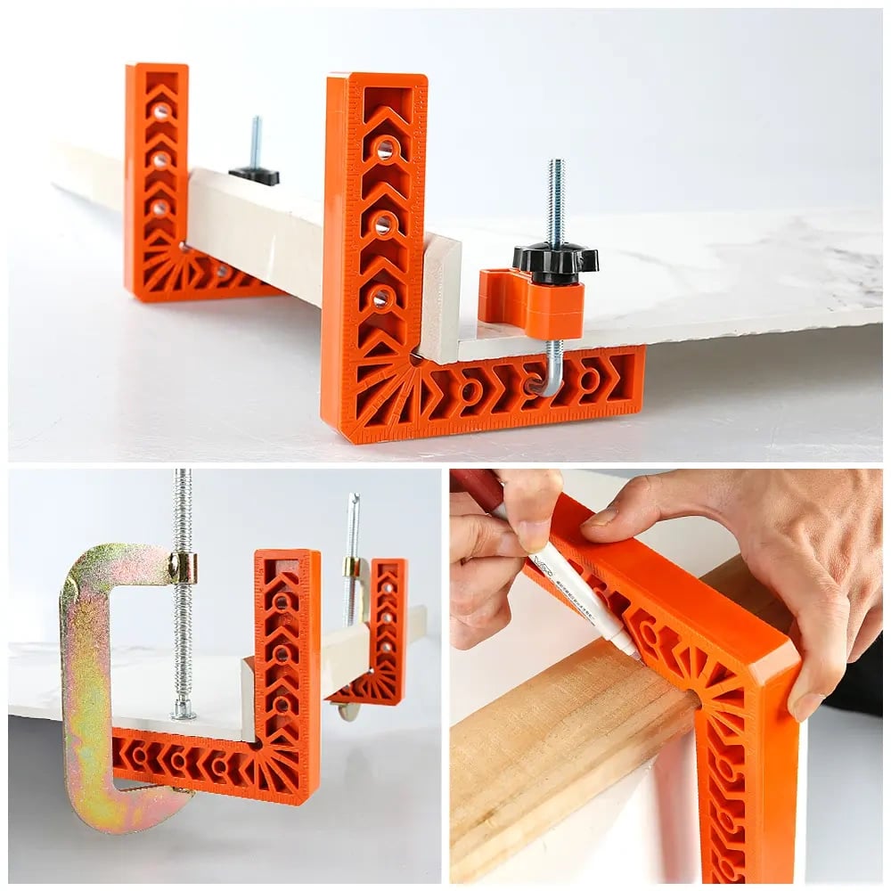 🔧 4PCS Right Angle Clamp Kit 📐 Perfect Corner Alignment Tool