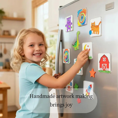 ✨DIY Clear Acrylic Fridge Magnets Set - 2"x2" Photo Frames (10/30 Pack)🎁
