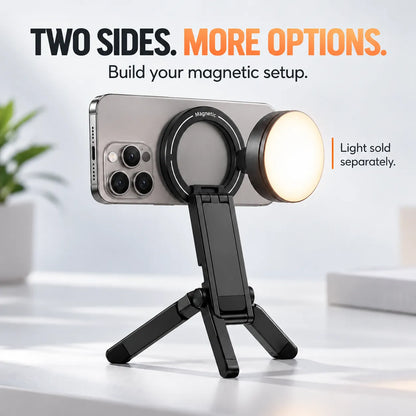 📱 Foldable Magnetic Phone Tripod Stand