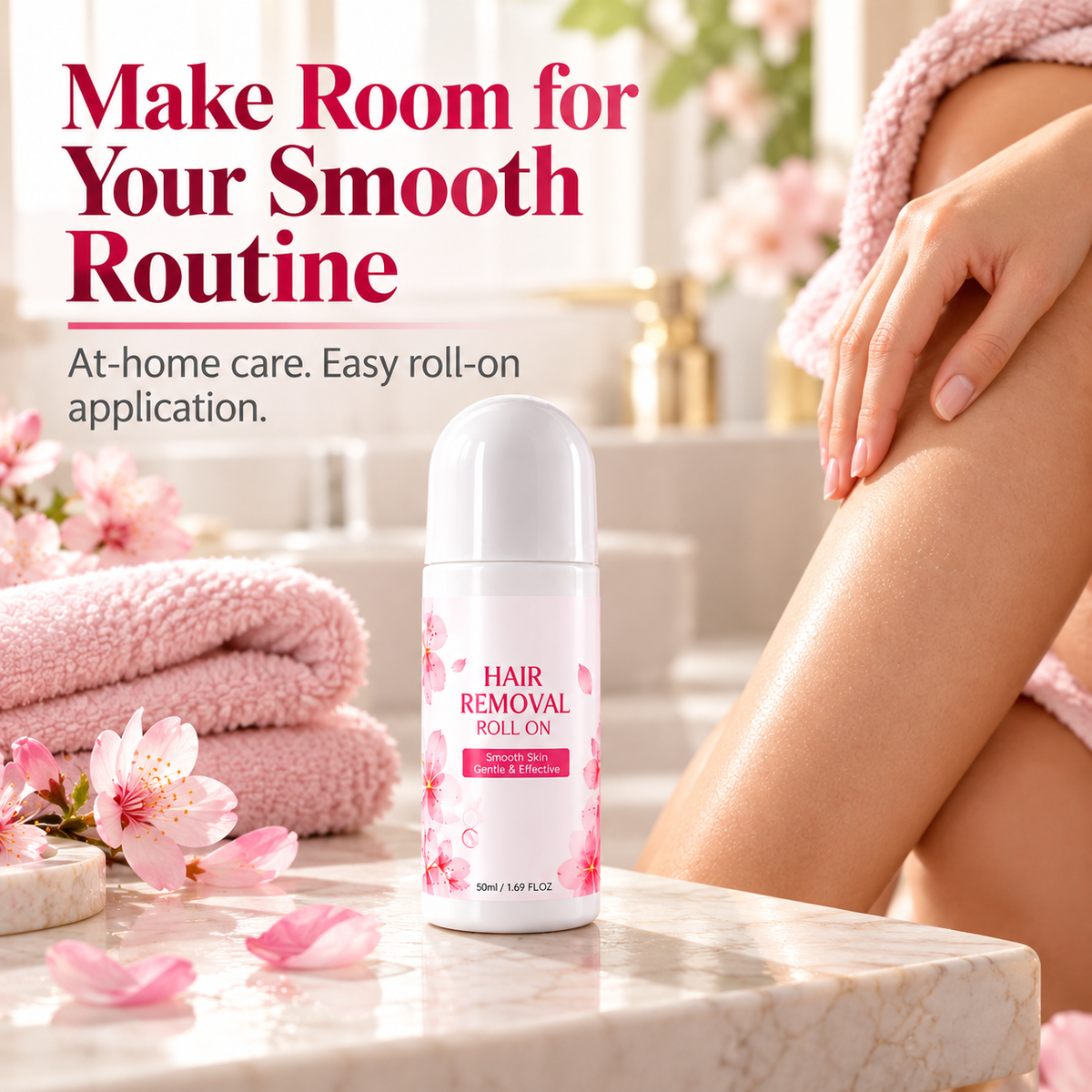 🌸 Roll-On Body Hair Remover — Smooth Skin, Simple Care ✨