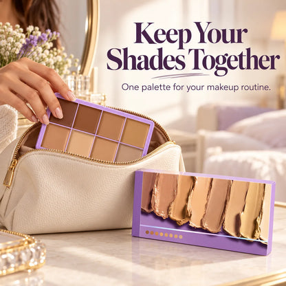 ✨ 8-Color Cream Concealer & Contour Palette – Custom-Blend Shades to Conceal, Brighten & Sculpt