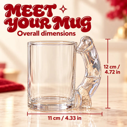 🍹 Crazy Mug – Funny Handle Glass Mug & Party Kit 🎁
