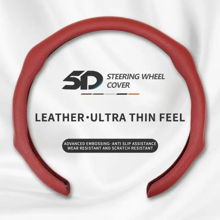 🚗 Napa Leather Steering Wheel Cover – Ultra-Thin Comfort ✨