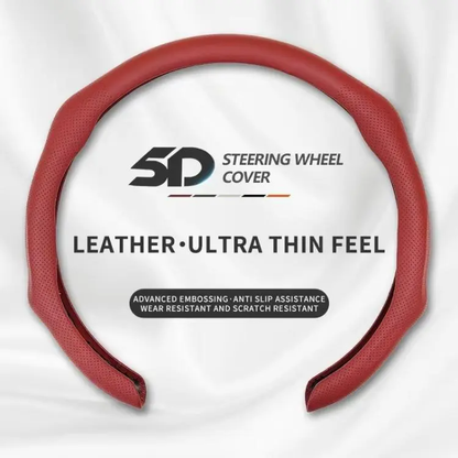 🚗 Napa Leather Steering Wheel Cover – Ultra-Thin Comfort ✨