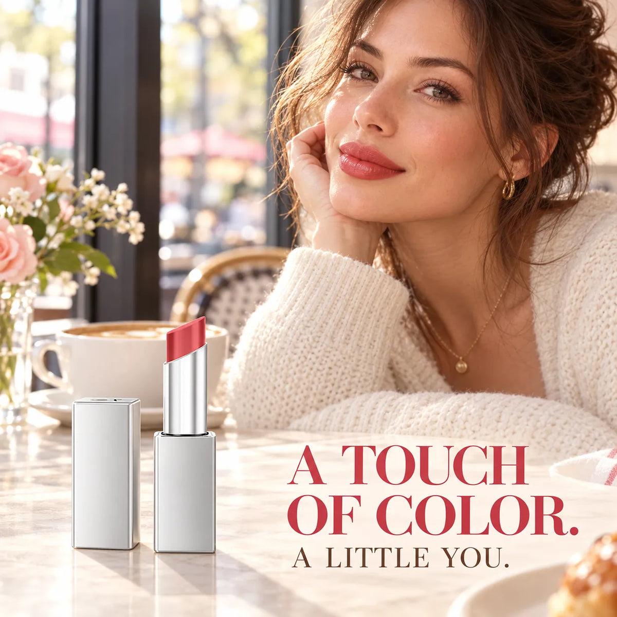 💄 Glossy Tinted Lipstick ✨ Sheer Color & Luminous Shine — 4 Shades