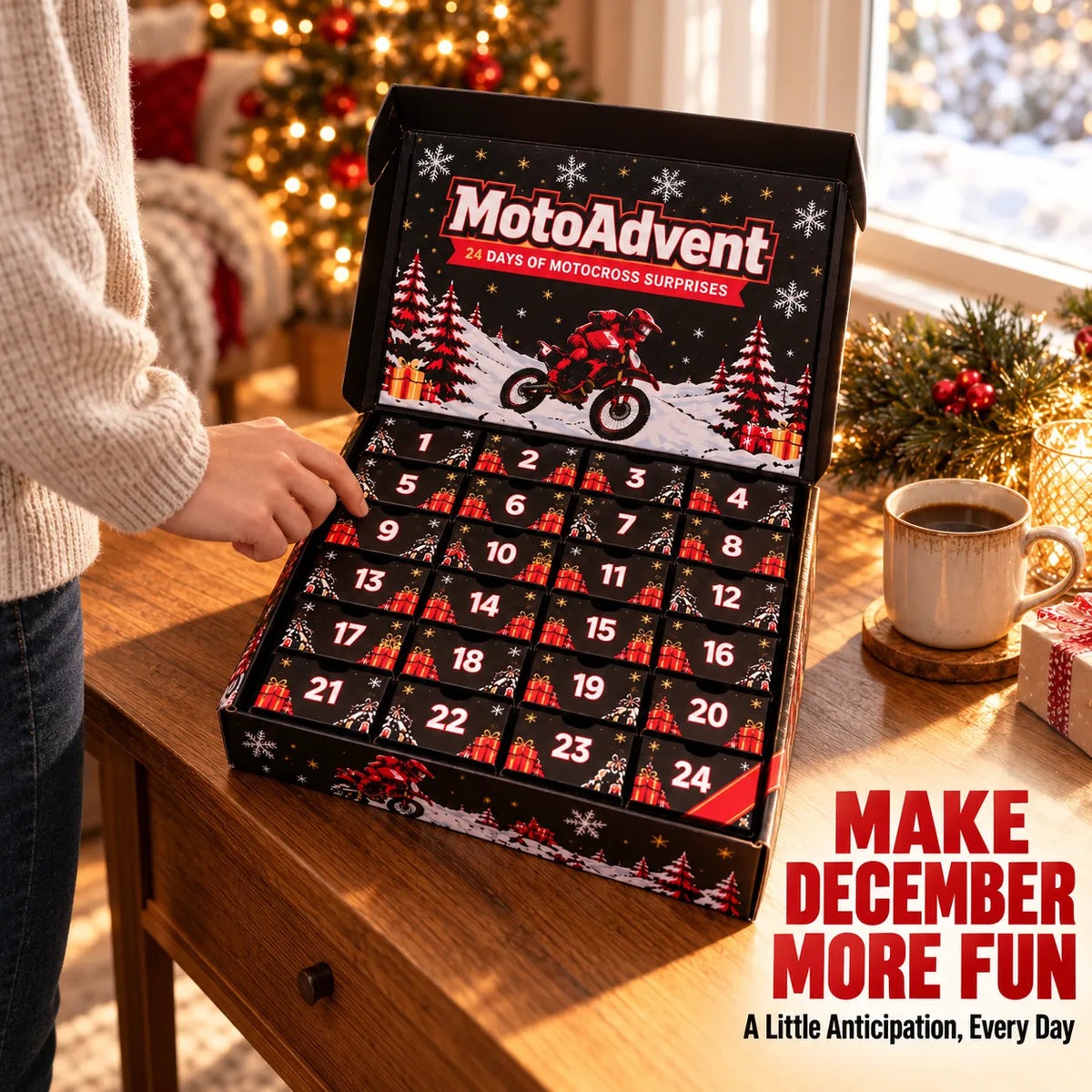 🏍️ MotoAdvent Motocross Advent Calendar — 24 Days of Christmas Surprises 🎄🎁