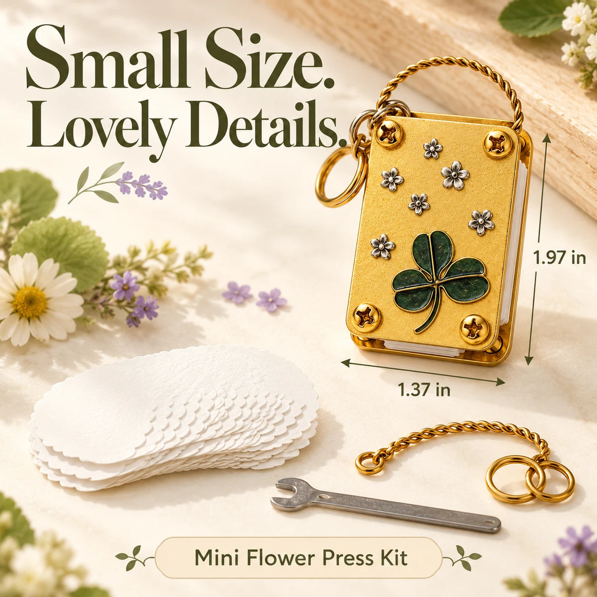 Mini Flower Press Kit 🌸 Press Petals & Clovers on the Go