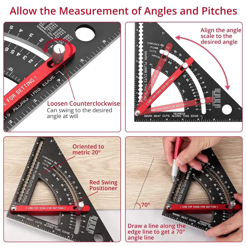 📐 Adjustable Carpenter Square – Precision Measuring Tool 🔧