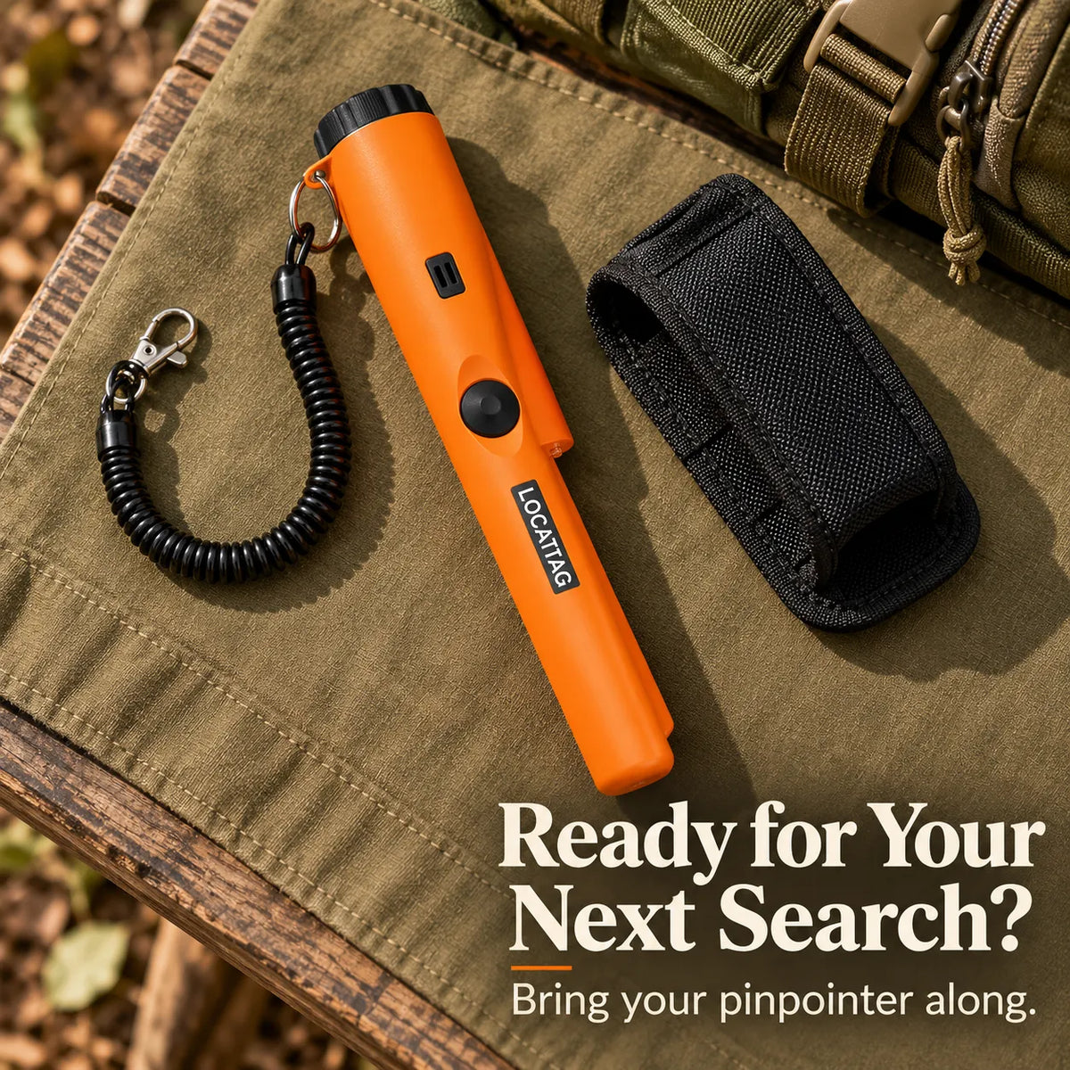 🔎 Handheld Metal Detector Pinpointer – 360° Scanning, Sound & Vibration Alerts + LED Light
