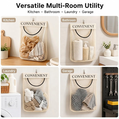 🏠Large-capacity wall-mounted garbage bag storage bag for kitchen