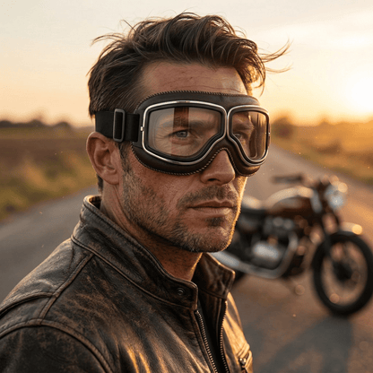 🔥Hot Sale - 49% OFF 🕶️ OTG Vintage Motorcycle Goggles (Fits Over Glasses)