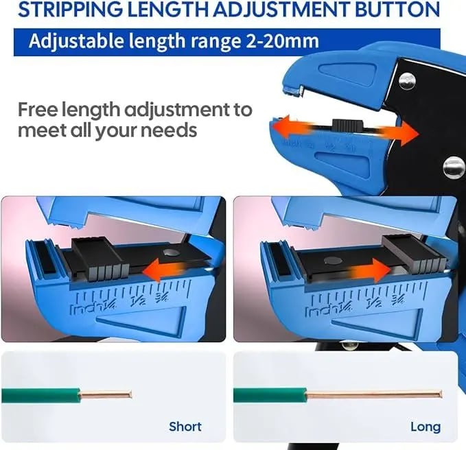 💥2 in 1 Automatic Wire Stripper Cutter Wire Stripping Tool