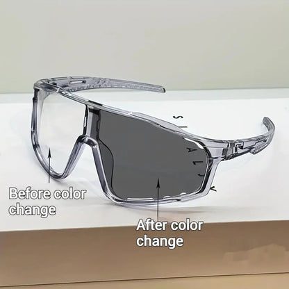 🕶️ UV400 Photochromic Polarized Safety Glasses ☀️ Anti-Glare Protection