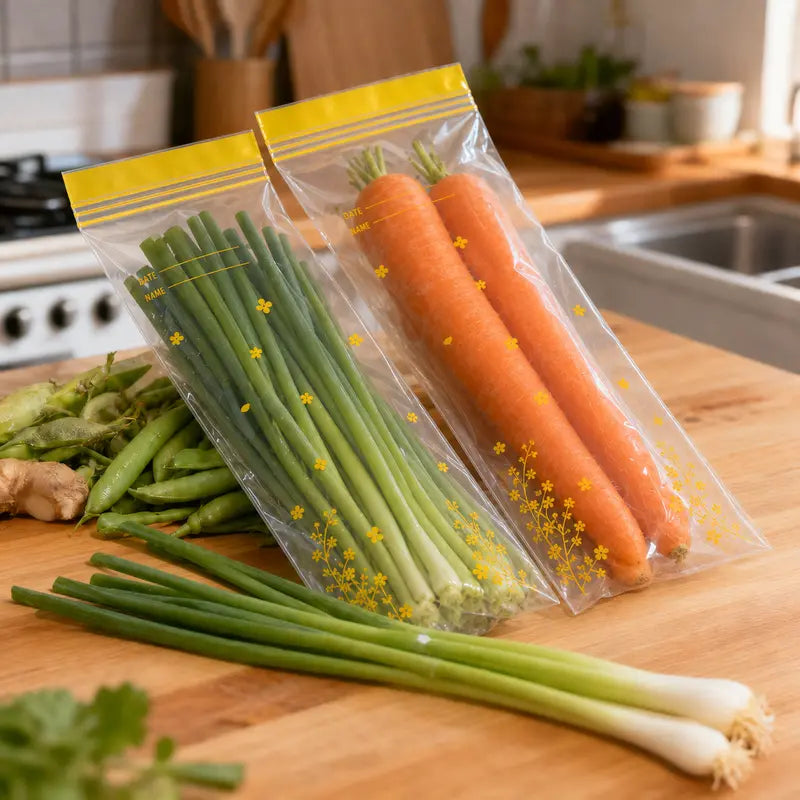 🌿Reusable thickened double-layer food-grade plastic airtight food storage bags