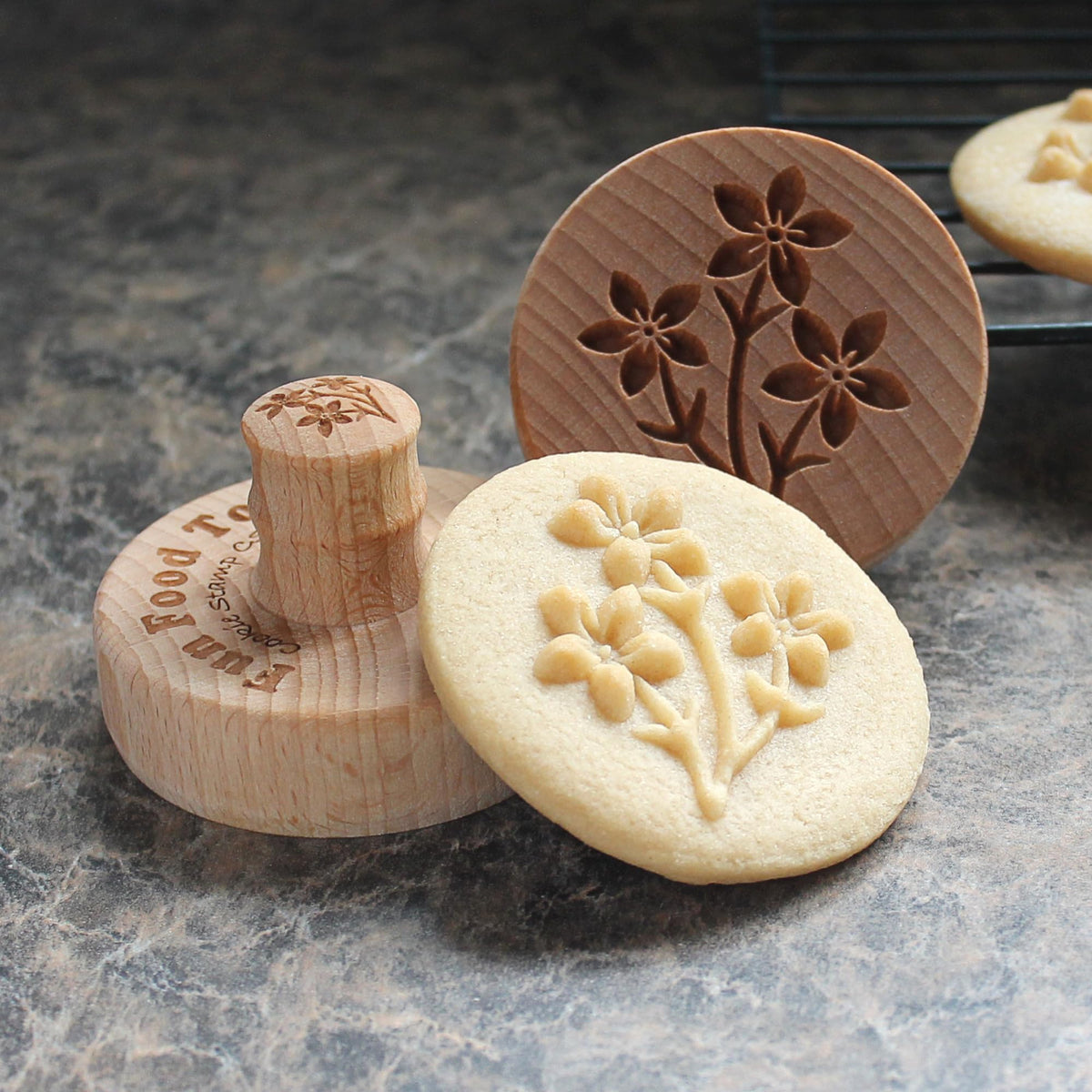 Cozy Impressions – Handcrafted Wooden Cookie Stamp Collection