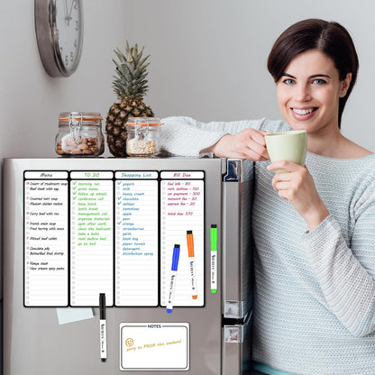 Magnetic Dry Erase To-Do List Board (4-Pack)
