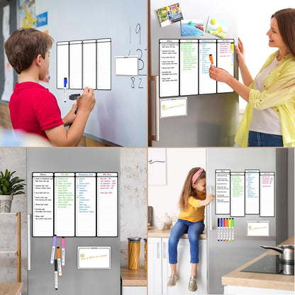 Magnetic Dry Erase To-Do List Board (4-Pack)