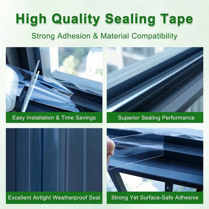 Self-Adhesive Silicone Waterproof Tape (2x33ft) - High-Temperature Resistant, Impact-Resistant 🛠️