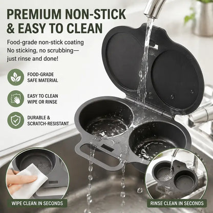 🍳Dual-cavity microwave egg cooker