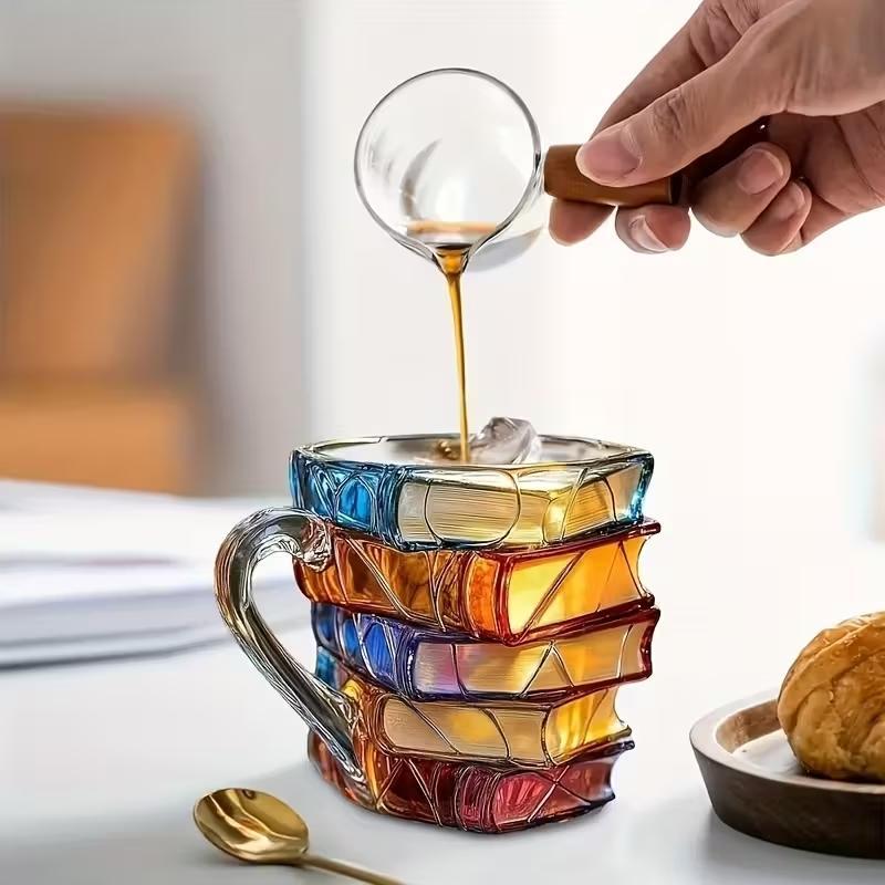 🌟Novelty 3D Painted Book Mug— Where Literature Meets Art in Your Morning Routine 📚☕