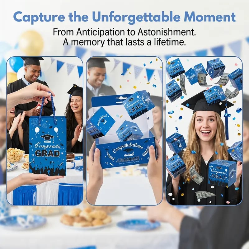 🎓✨ 2026 Graduation Pop-Up Surprise Gift Box – Wow Effect!