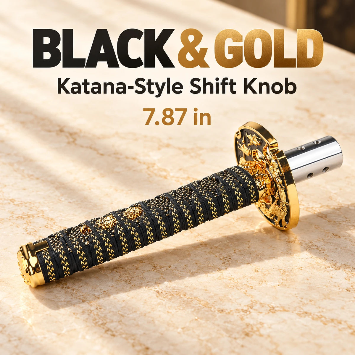 Katana-Style Shift Knob 🗡️ Cord-Wrapped Interior Upgrade