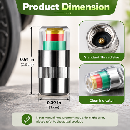 🚗🛠️4 PCS Car Tire Pressure Monitor Valve- tire valve stem caps