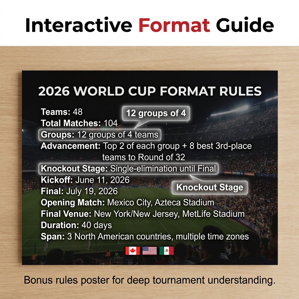 ⚽🏆 2026 Soccer Fan Wall Chart Kit 📅 Group Stage & Knockouts
