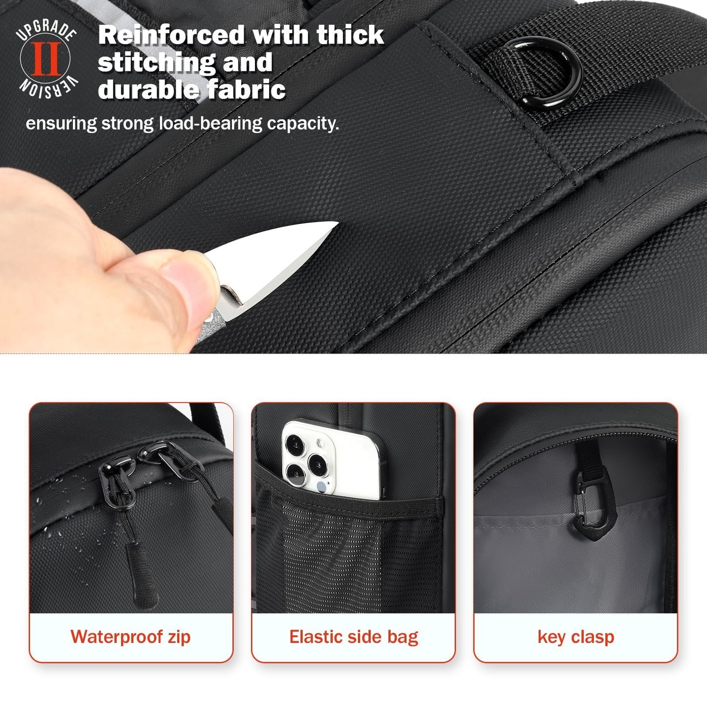 🏋️ Magnetic Gym Bag with Bottle Holder – Strong & Secure