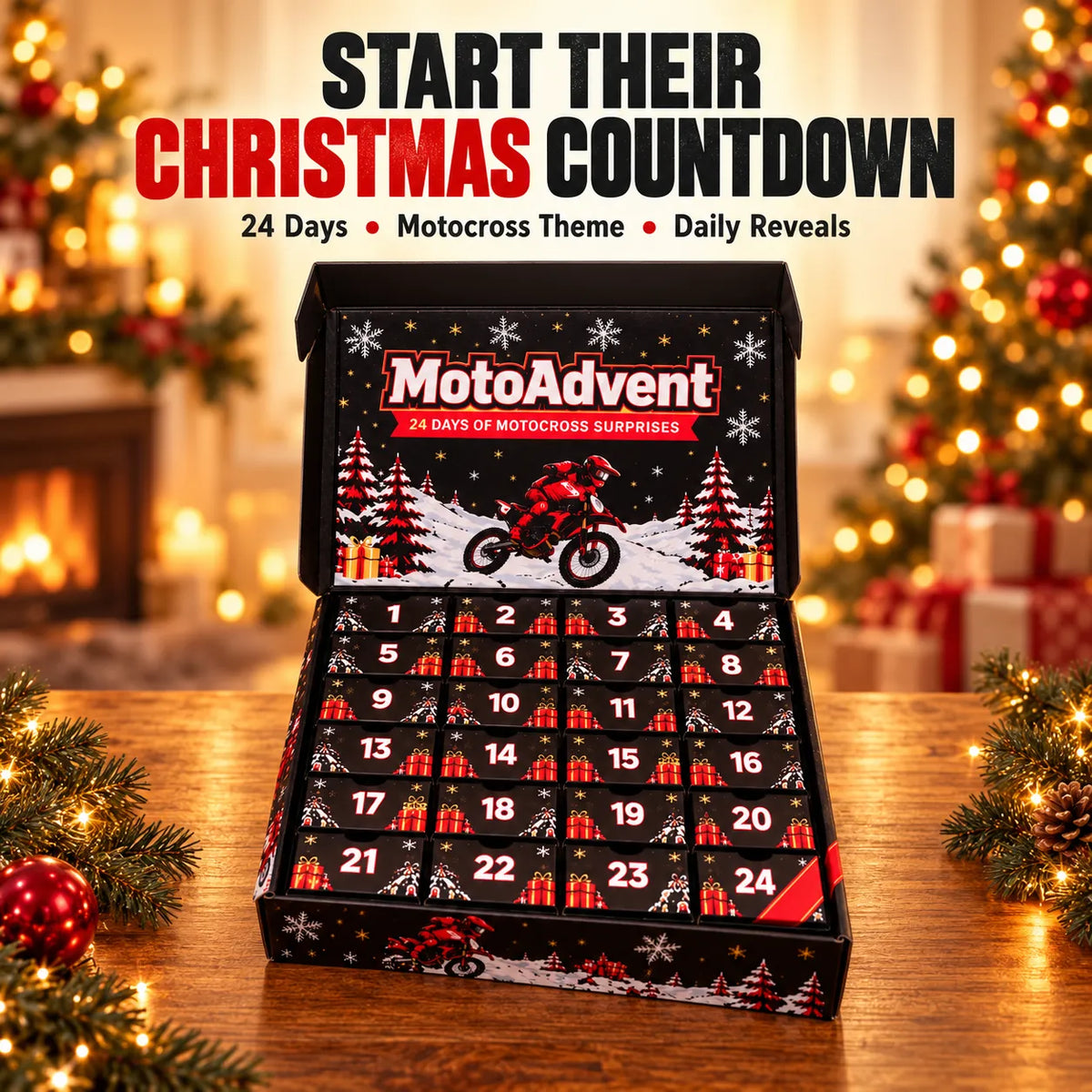 🏍️ MotoAdvent Motocross Advent Calendar — 24 Days of Christmas Surprises 🎄🎁