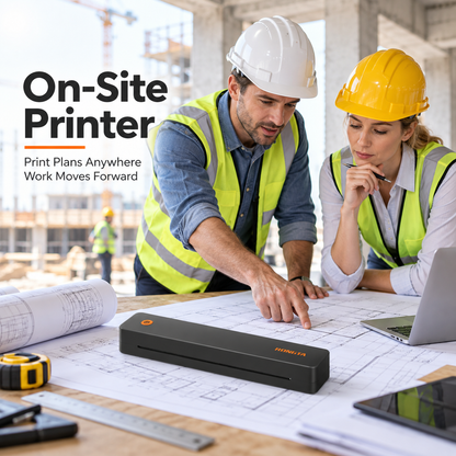 🖨️ Portable Wireless A4 Thermal Printer – Inkless Bluetooth & USB Printing Anywhere