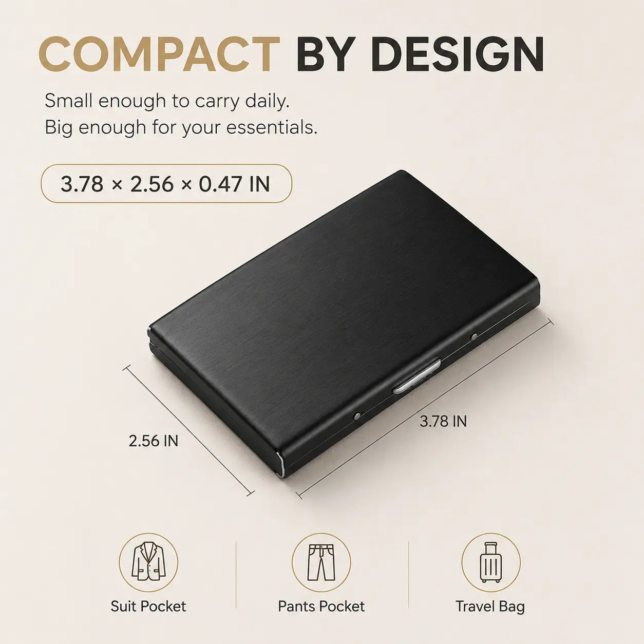 🔒 Ultra-Slim RFID Blocking Card Holder
