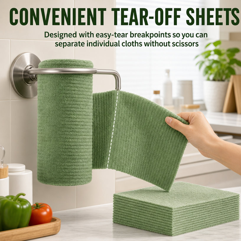 🔥Limited time 50% OFF-Reusable Super Absorbent Kitchen Cleaning Cloth♻️