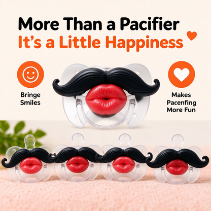 Funny Mustache Baby Pacifier