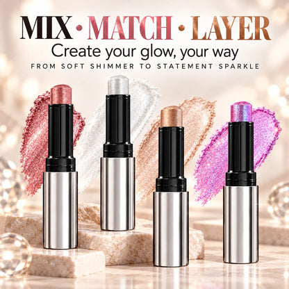 ✨ Jelly Shimmer Eyeshadow Stick – One-Swipe Sparkling Eye Makeup