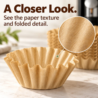 Basket-Style Paper Coffee Filters ☕ For Ninja PB041 & PB051