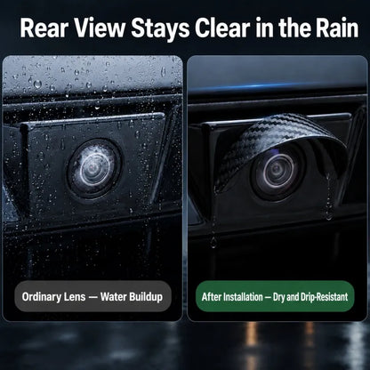 🌧️ Universal Car Camera Rain Shield – Clearer Rear View in Rain & Splash 🚗