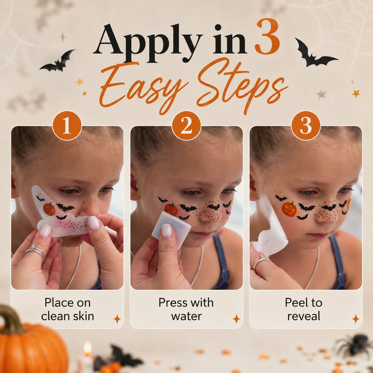 ✨ 6 Pcs Temporary Freckle Face Tattoos – Buy 2 Get 1 Free