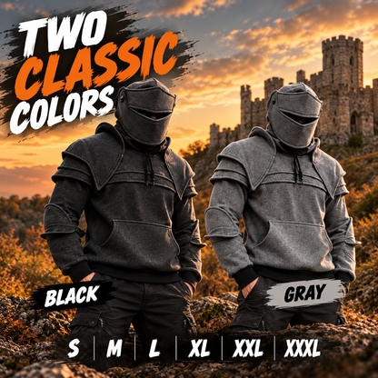 🖤Heavyweight Layered-Look Hoodie – Modern Street Style