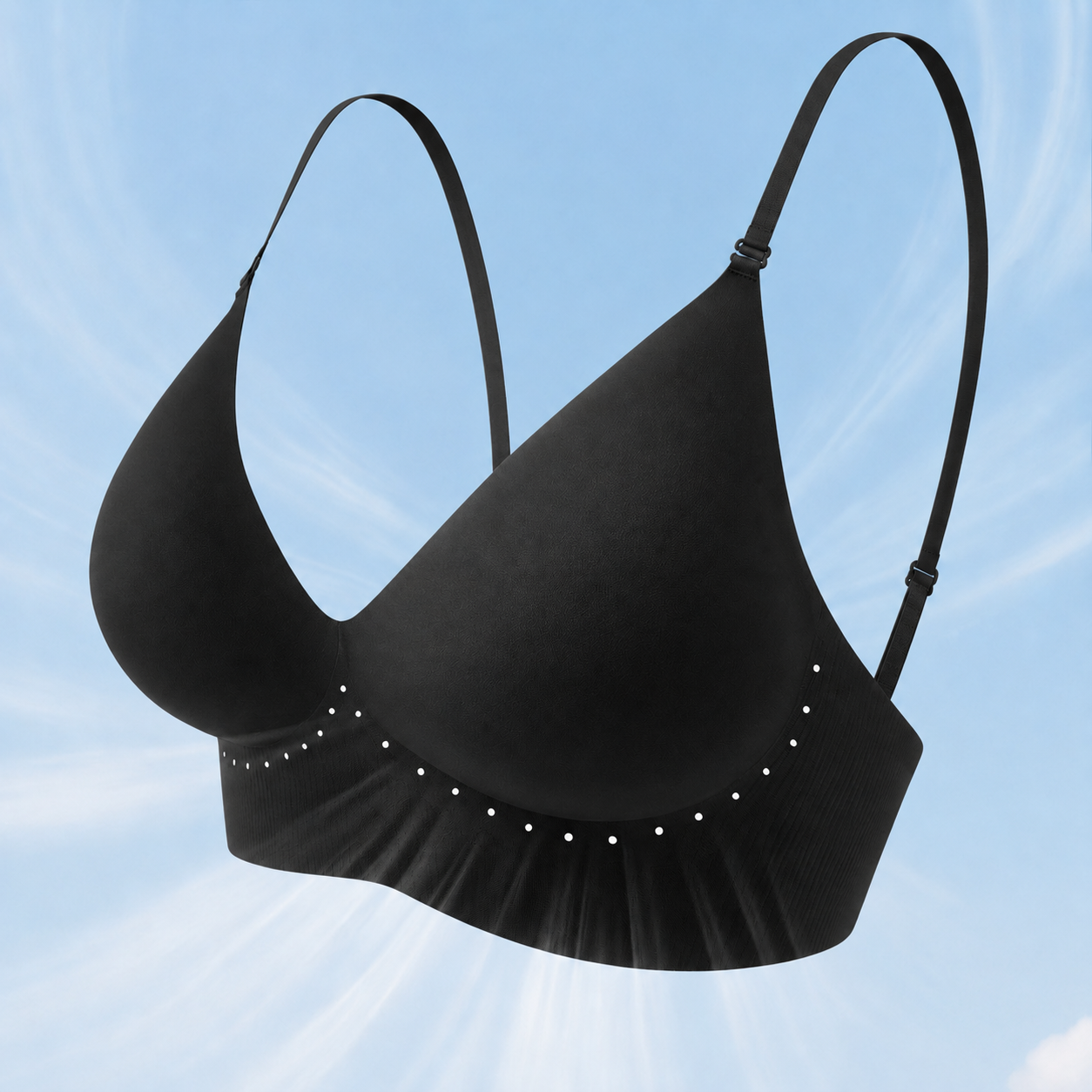 🌬️ Seamless Air-Vent Low Back Bra
