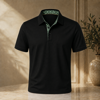 👔 Men's Premium Contrast Collar Polo