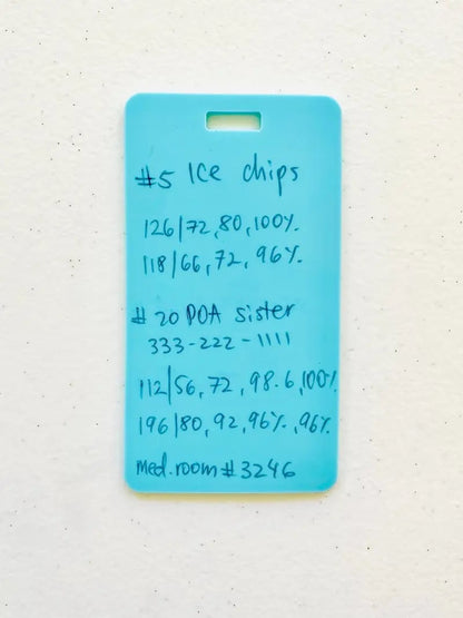 🩺Erasable Badge Note(🖊️Write. Wipe. Repeat.)