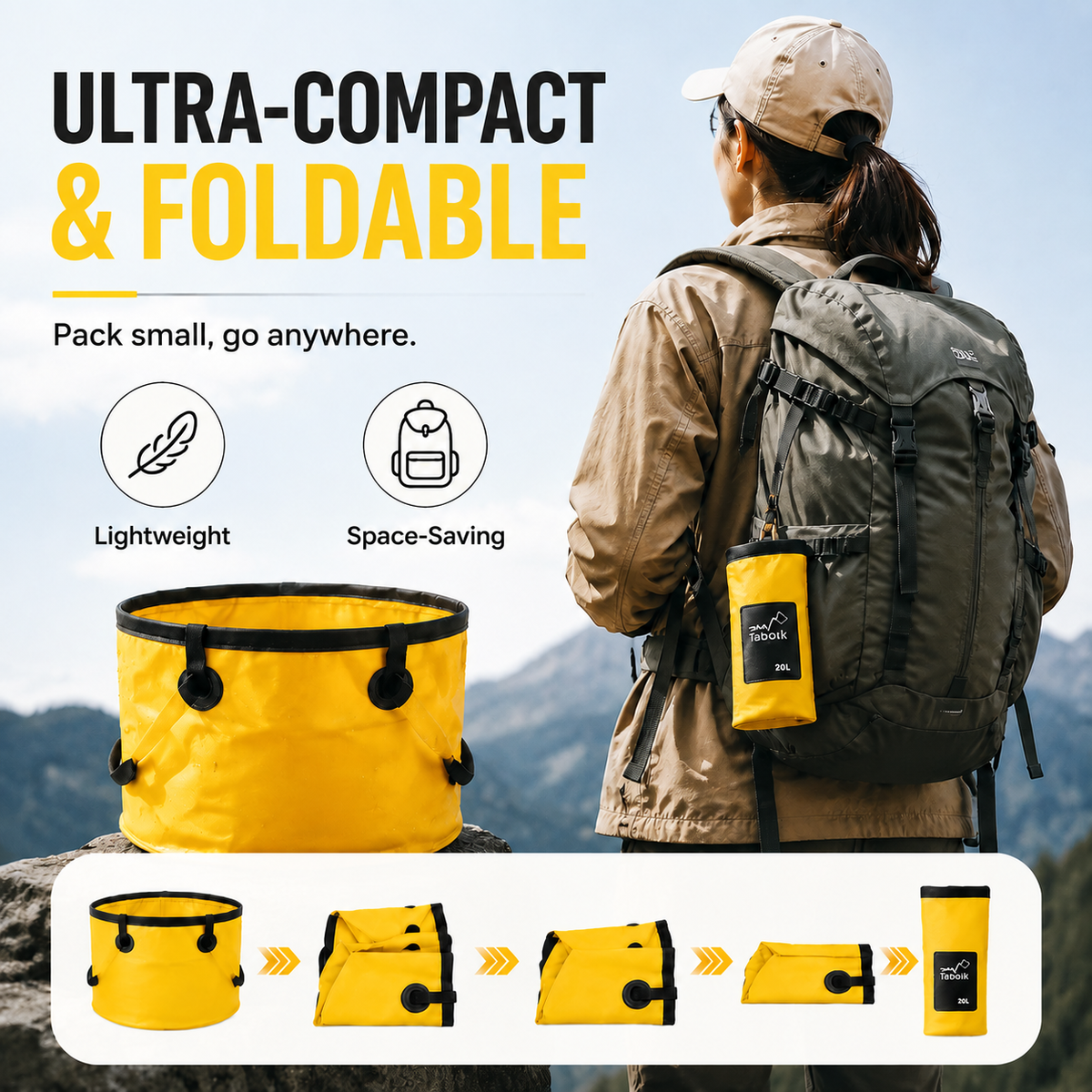 💧Portable Collapsible Folding Bucket