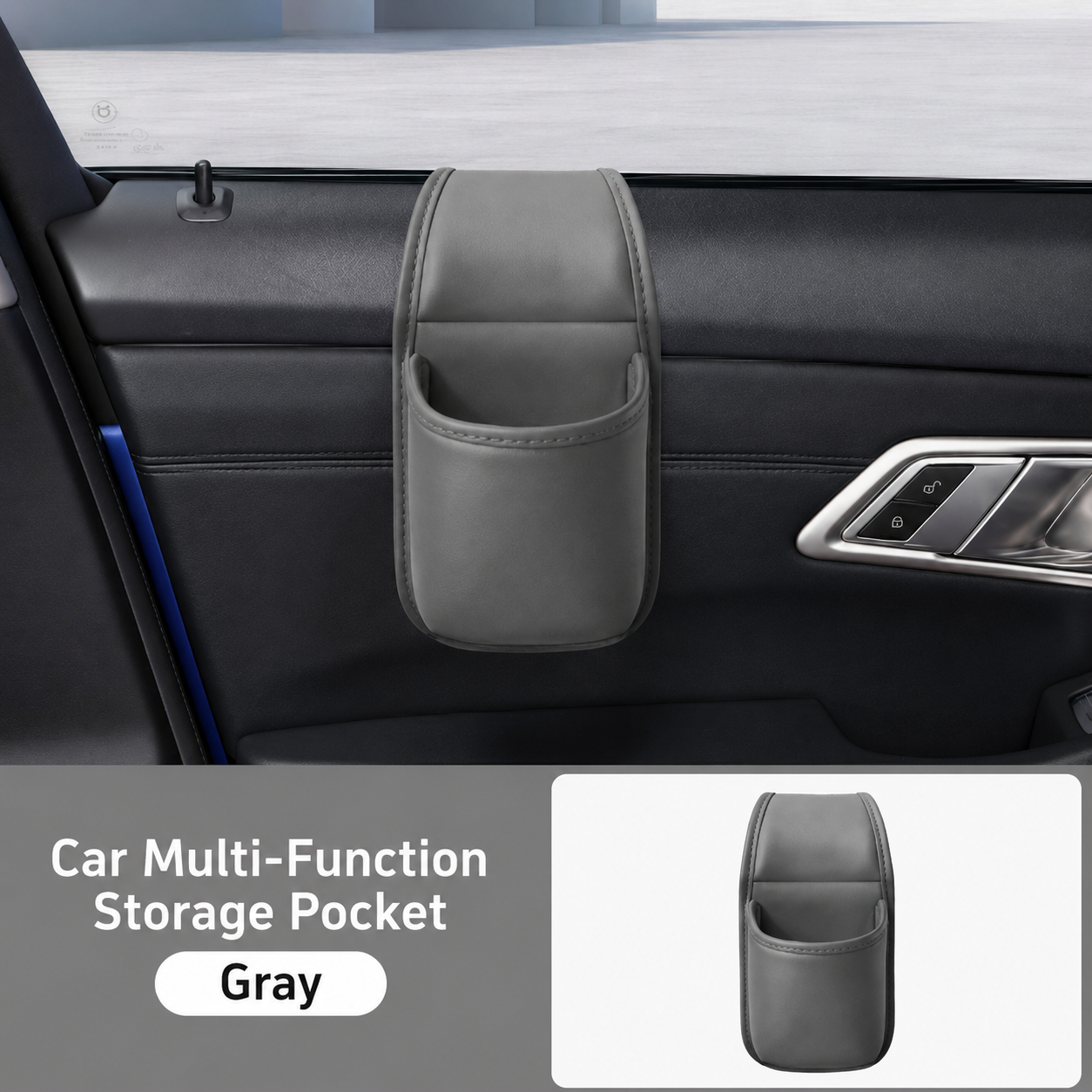 🚘Premium Leather Car Door Storage Pocket