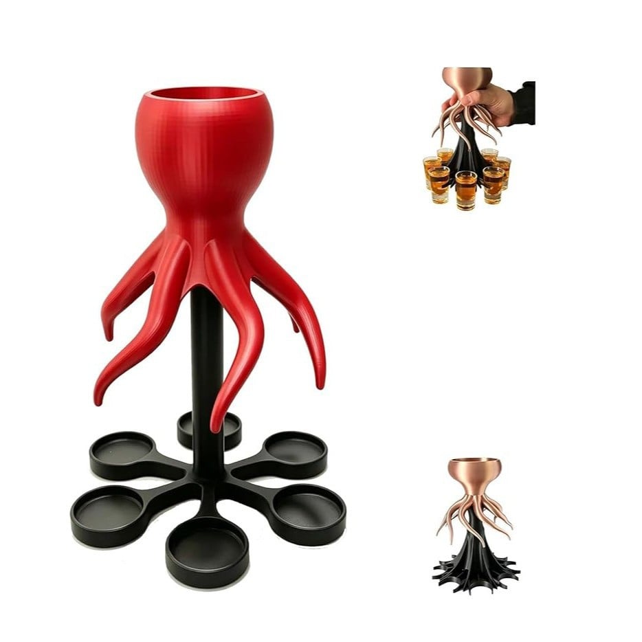 🐙 3D Printed Kraken Drink Dispenser – Pour with a Twist! 🍹