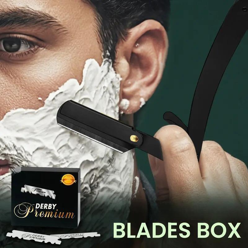 🔥Professional Straight Razor for Men | Barber Straight Edge + 10 Blades Included