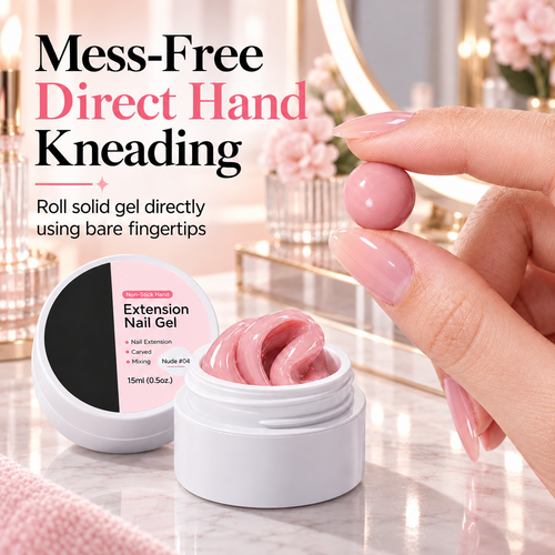 ✨ Moldable Builder Gel for Nail Extensions & 3D Nail Art