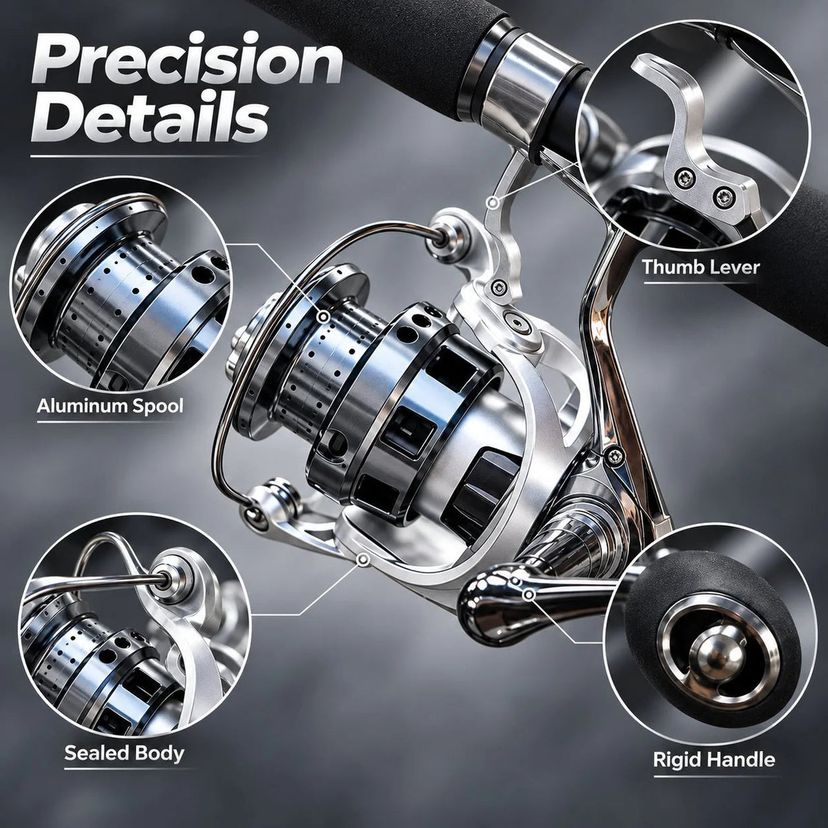 🎣 Single-Hand Jigging Reel with Precision Thumb Control