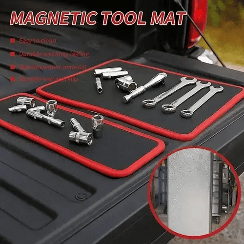 🧲 Flexible Magnetic Tool Mat – Keep Screws, Bolts & Tools Organized During Repairs