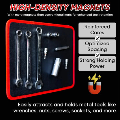 🧲 Flexible Magnetic Tool Mat – Keep Screws, Bolts & Tools Organized During Repairs